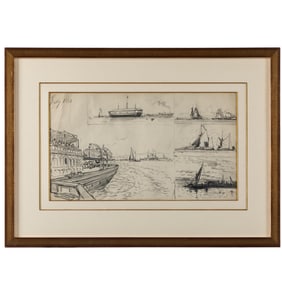 After Alexander Stern (American 1904-1994), Charcoal on Paper