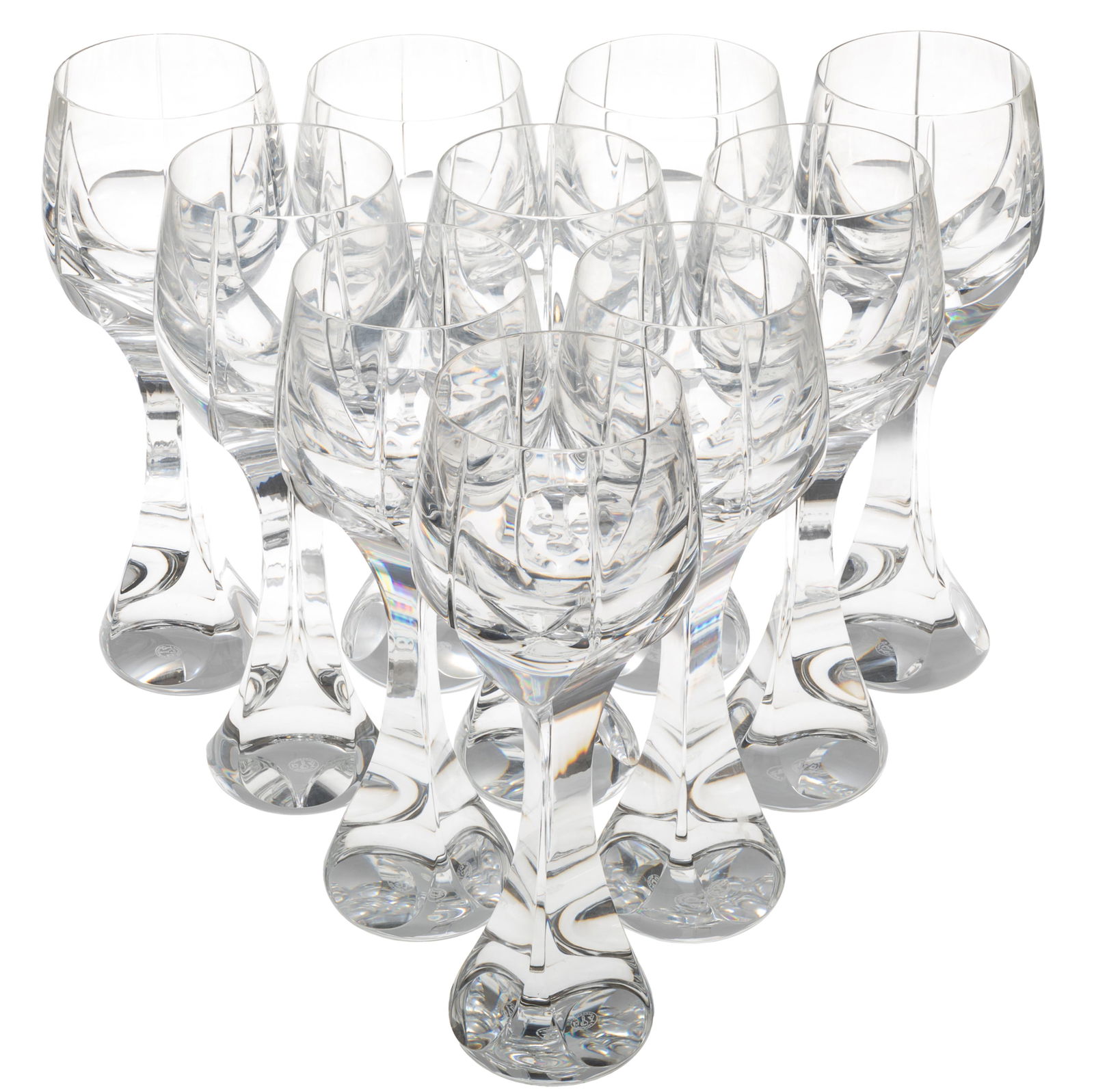 Baccarat Crystal Neptune Pattern Tall Water Glasses (1 of 4)