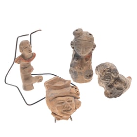 Pre-Columbian Artifacts, Teotihuacan Pottery Figures