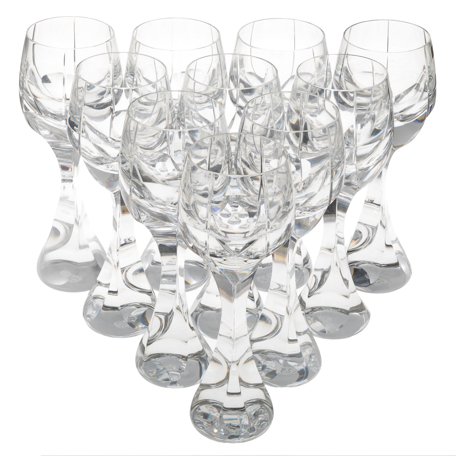 Baccarat Crystal Neptune Pattern Small Water Glasses (1 of 4)