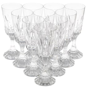 Baccarat Crystal Massena Pattern Goblets