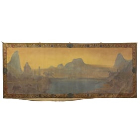 A Decorative Canvas Backdrop Panel