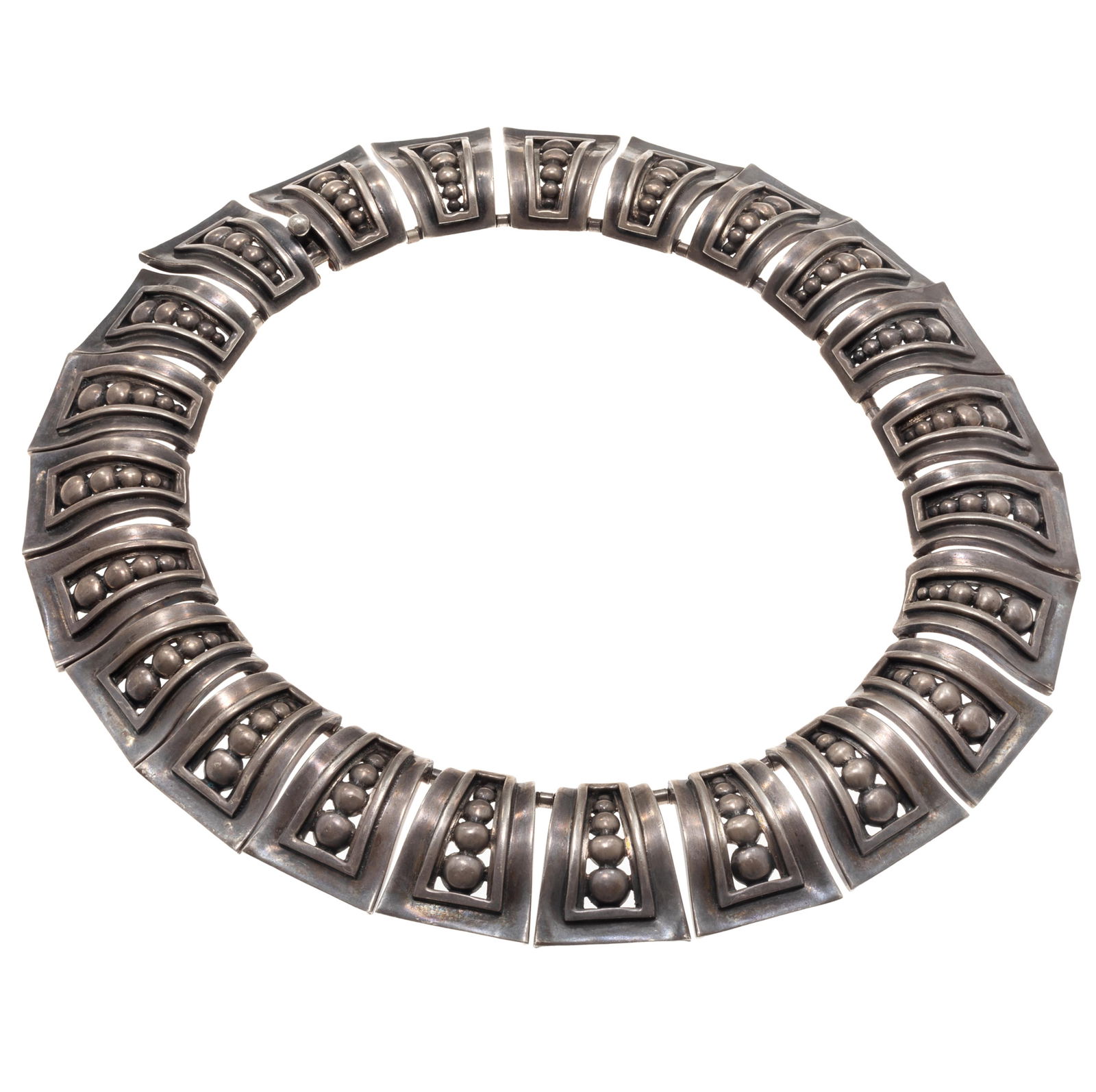 Mexican Sterling Silver Necklace, Margot de Taxco (1 of 4)