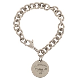 Tiffany & Co., Sterling Silver "Please Return To" Bracelet