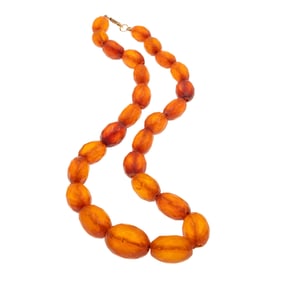 Faceted Baltic Amber Necklace