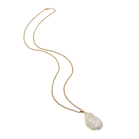 Freshwater Pearl, 14k Yellow Gold Necklace