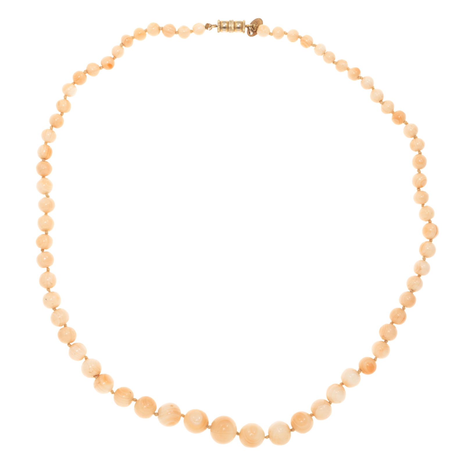 Conch Shell Bead Necklace, Les Bernard (1 of 4)