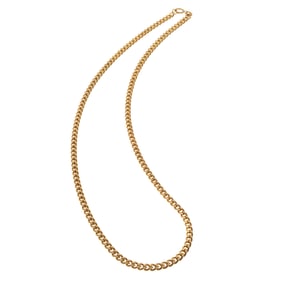 18k Yellow Gold Curb Link Neck Chain