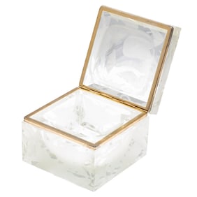 Art Deco Etched Glass Table Box