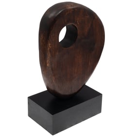 Modernist Wood Sculpture