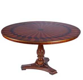 Italian Inlaid Baroque Style Dining Table