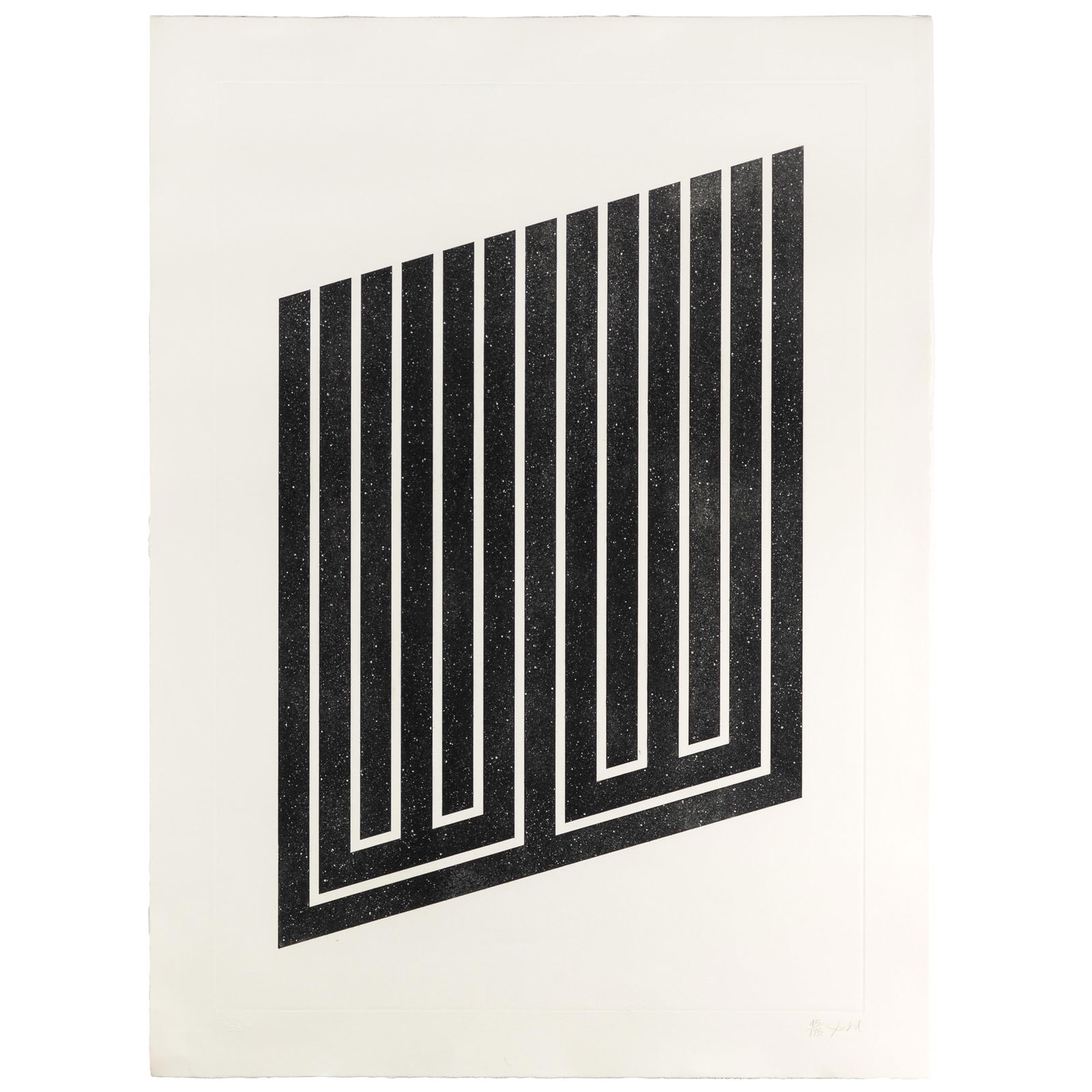 Donald Judd (American 1928-1994): Donald Judd (American 1928-1994)Untitled, 1978-79.Aquatint on etching paper, signed and numbered 43/175 in pencil (the edition was never completed, there were also 15 artist's proofs), published by th