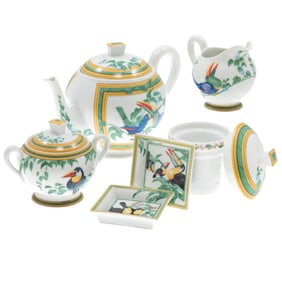 Hermes Limoges Porcelain Tea Set