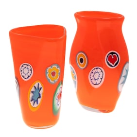 Two Italian Art Glass Vases, Formentello