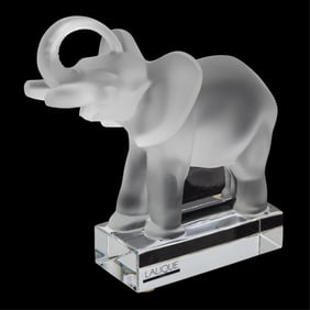 Lalique Crystal Figure of an Elephant