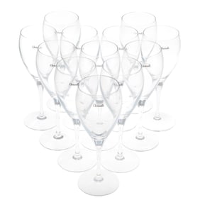 Twelve Christofle Albi Red Wine Glasses