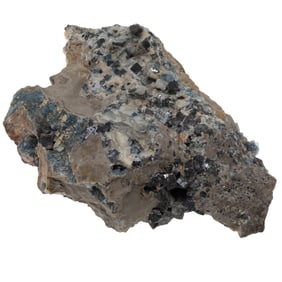 Galena with Fluorite and Calcite Specimen