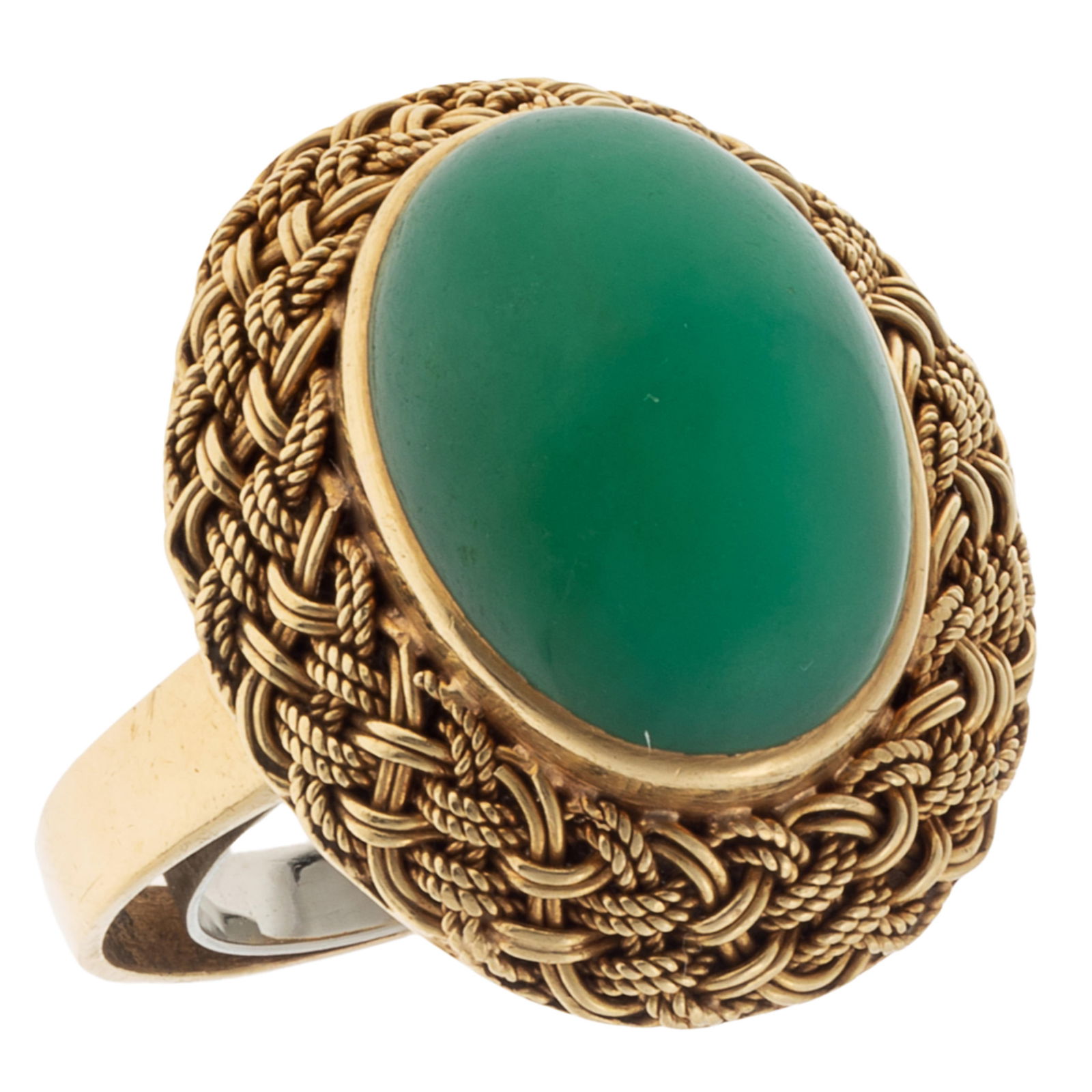 Chalcedony, 18k Yellow Gold Ring (1 of 5)