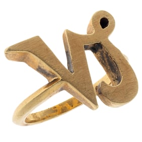 18k Yellow Gold Zodiac Capricorn Ring