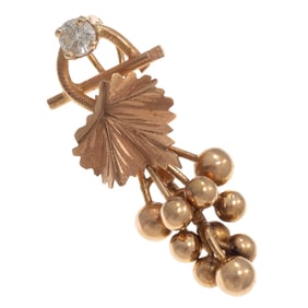 Diamond, 18k Rose Gold Enhancer Pendant