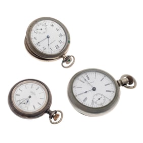 Collection of Three American Pocket Watches