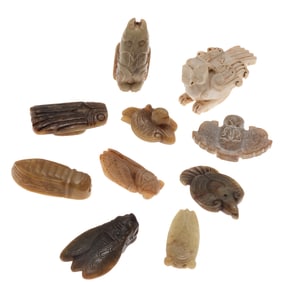 A Collection of Asian Hardstone Carvings