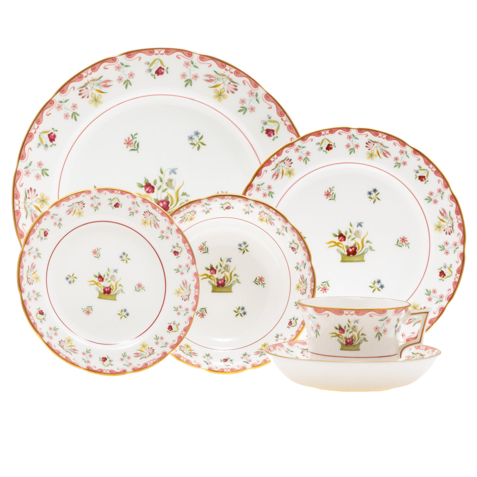 Wedgwood China Bianca Pattern: Wedgwood China Bianca Pattern Bianca pattern Comprising: Twelve dinner plates (11 in.diam.) , twelve soup bowls (6 in. diam.), twelve salad plates (8-1/4 in. diam.), twelve bread and butter plates (6 