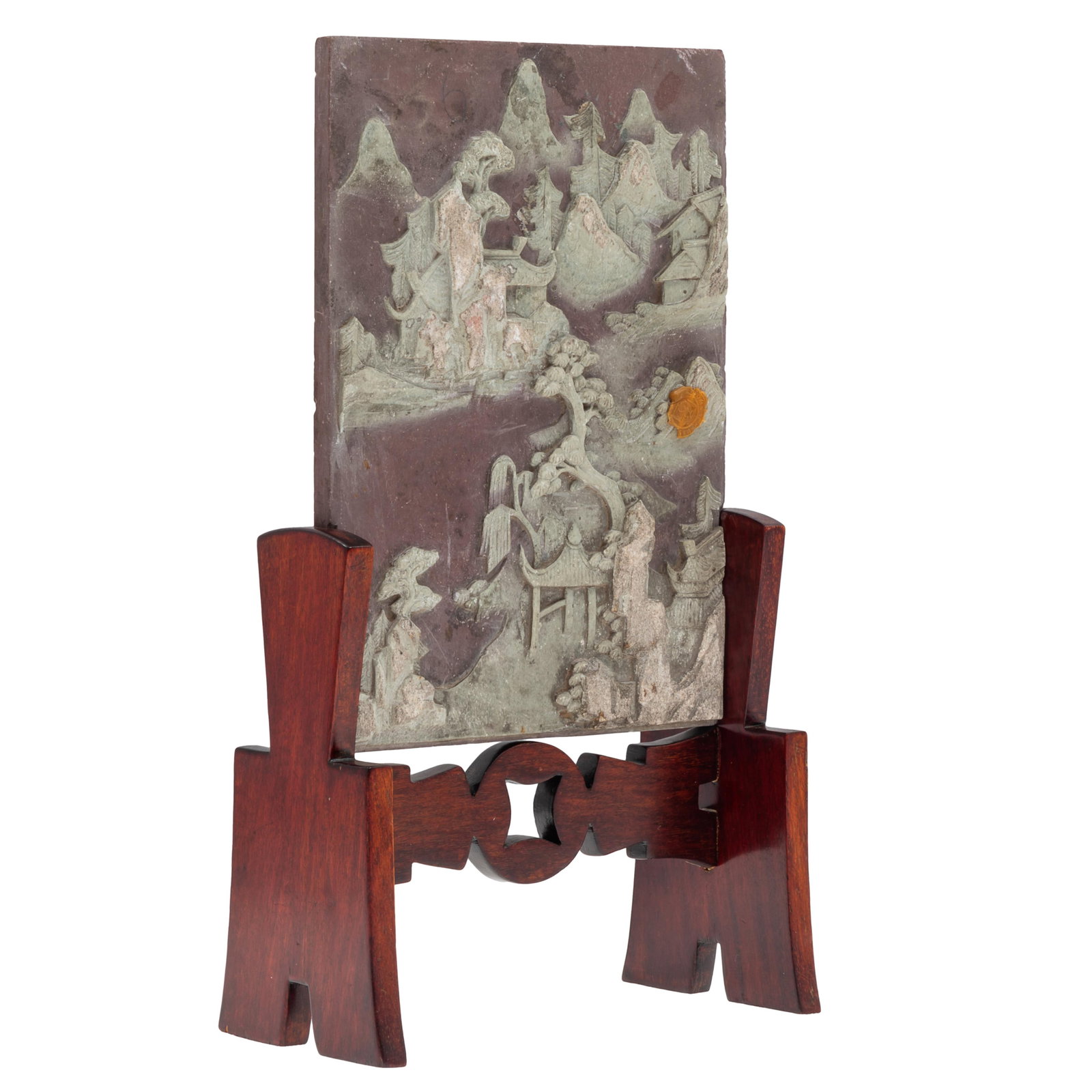 Carved Stone Table Screen (1 of 5)