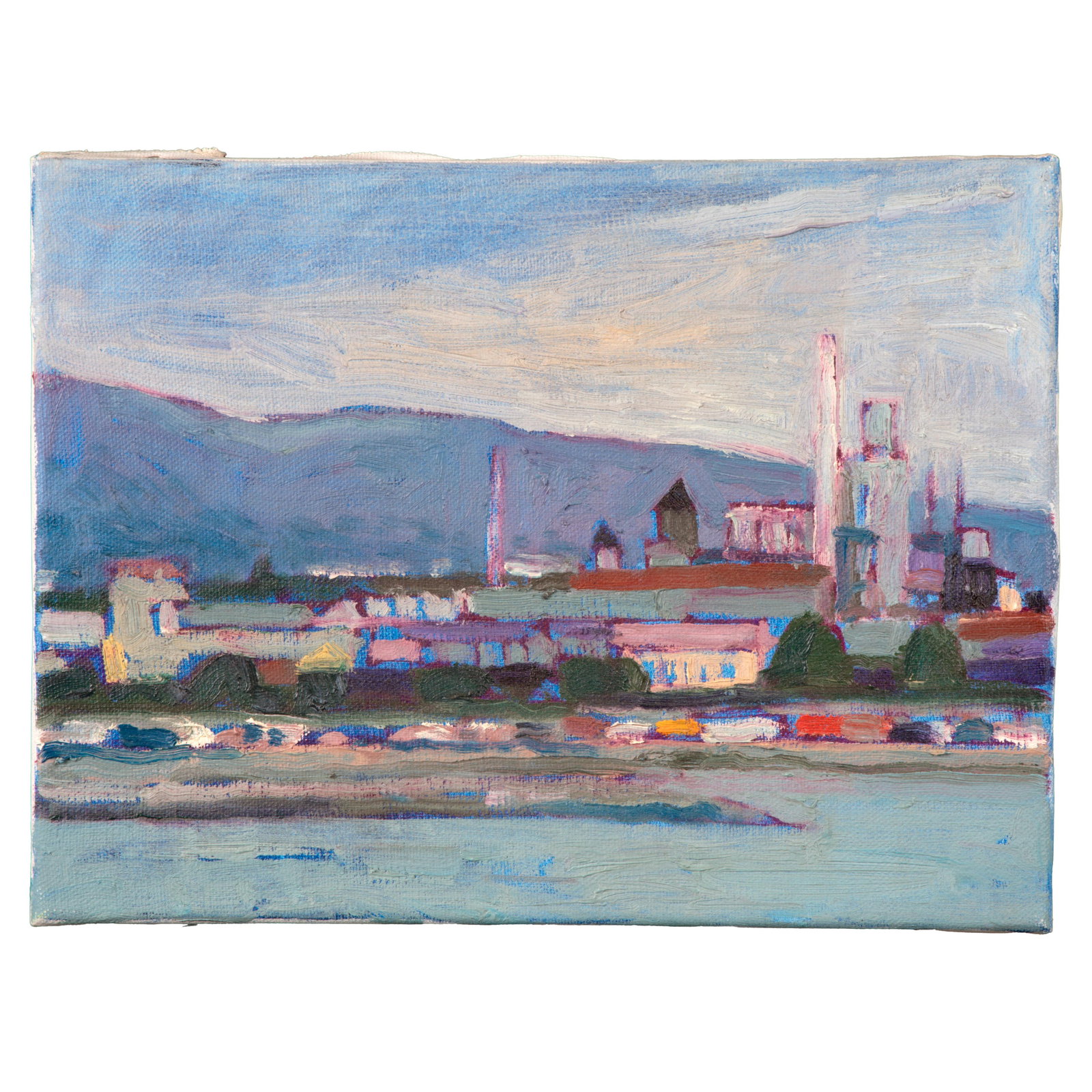 Lundy Siegriest (American 1925-1985): Lundy Siegriest (American 1925-1985)'Skyline, Berkeley'Oil on canvasUnsignedCanvas: 9in x 12in (30 cm. x 23 cm)