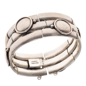 Modernist Taxco Sterling Silver Bracelet