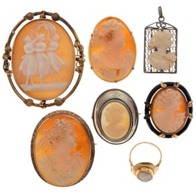 Collection of Cameo Jewelry