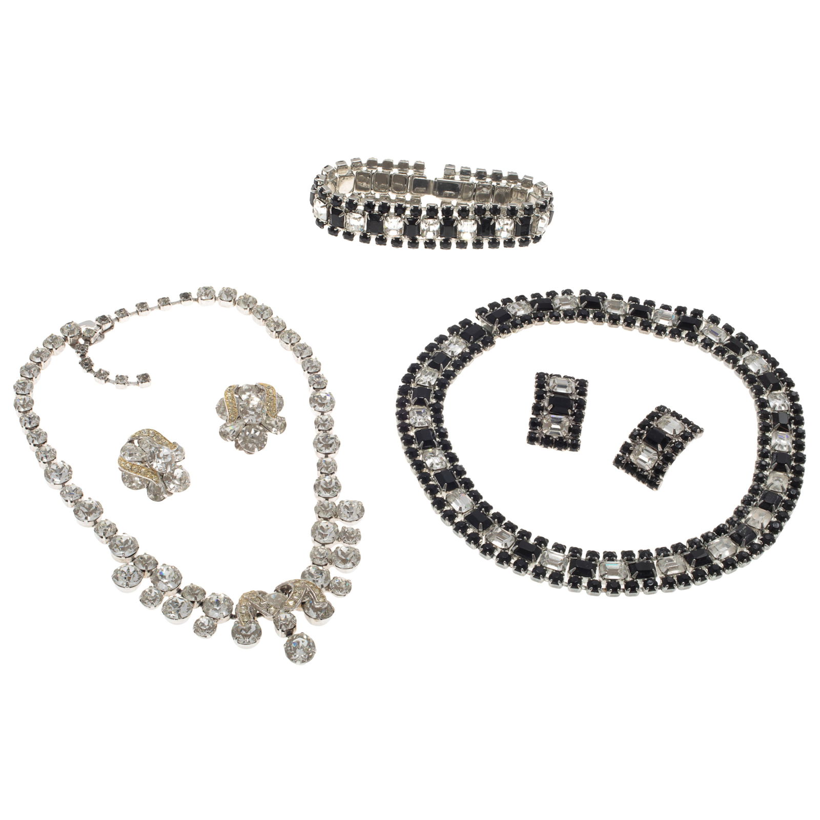 Collection of Weiss, Eisenberg Rhinestone Jewelry Suites (1 of 3)