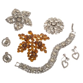 Collection of Vintage Weiss Rhinestone Jewelry