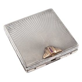 Art Deco Sterling Compact. Cartier