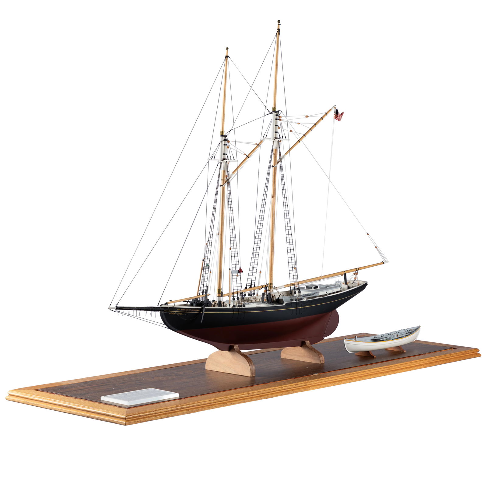 American Fishing Schooner Model: American Fishing Schooner ModelThe Benjamin W. Latham SchoonerModel by Raymond KaiserThe original fishing schooner was designed by Thomas McManus of Boston, built in Essex, and launched October 1902.I
