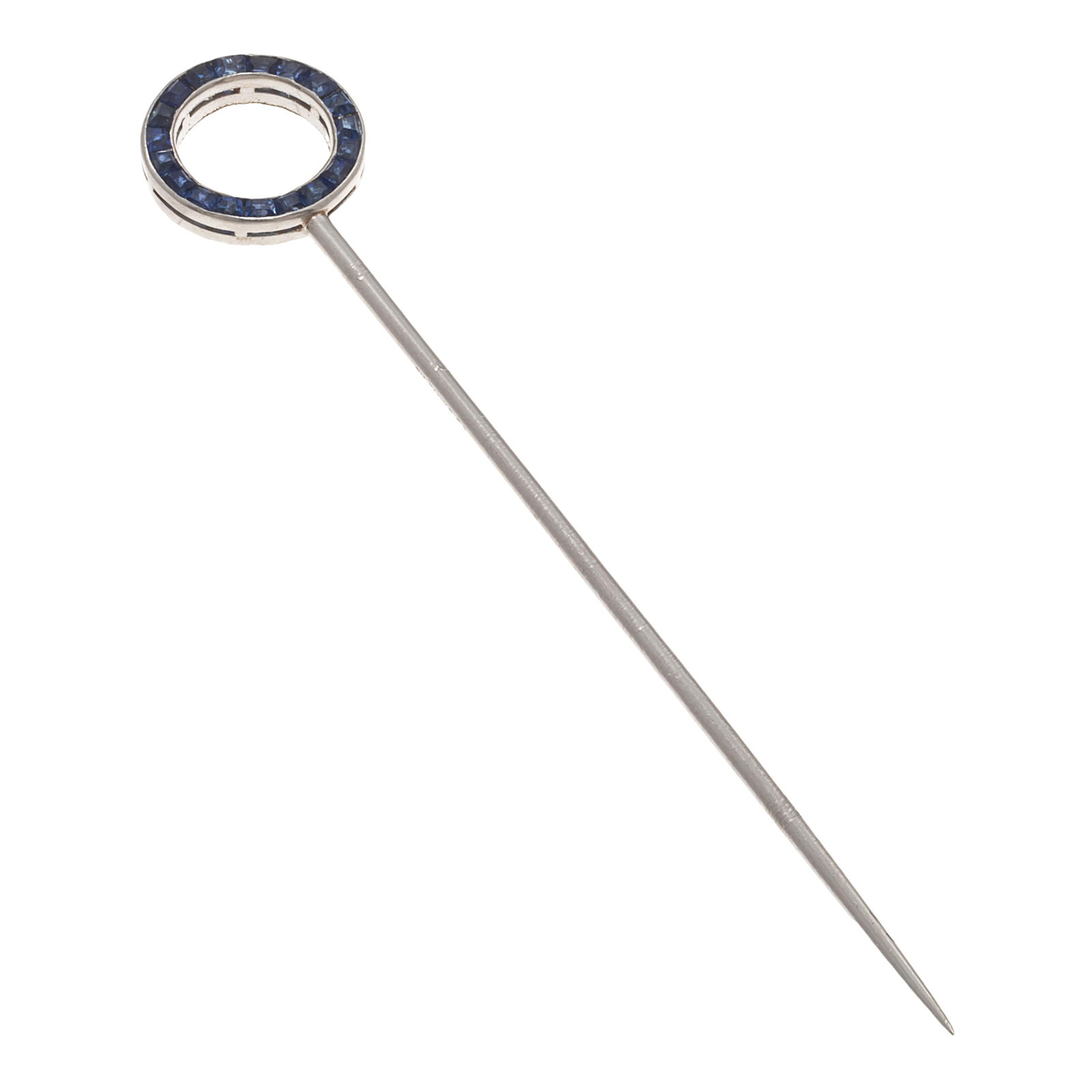 Art Deco Diamond, Sapphire, Platinum Stickpin, Tiffany & Co. (1 of 4)