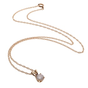 Diamond, 18k, Gold-Filled Necklace