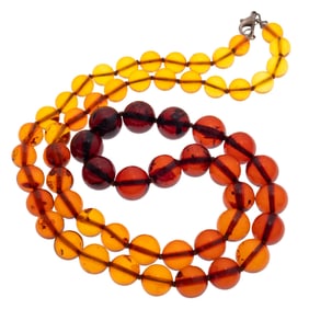 Amber Bead Necklace