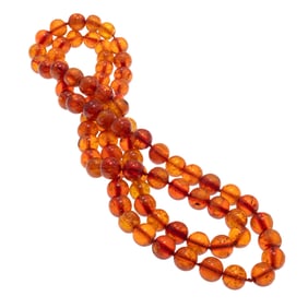 Amber Bead Necklace