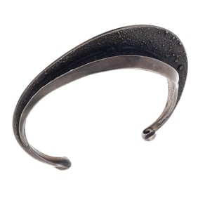 Charles Loloma Abstract Sterling Cuff Bracelet