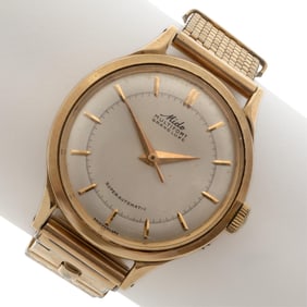 Gent's Mido Multifort Grande Luxe 14k, Gold-Filled Wristwatch