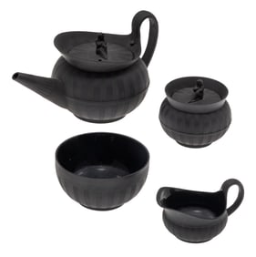 Wedgwood Basalt Sybil Tea Set