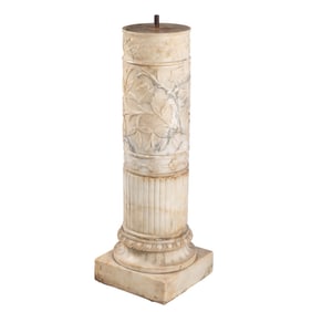 Neoclassical Carrara Marble Plinth