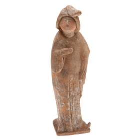 Tang or Tang Style Pottery figure of a 'Fat Lady'