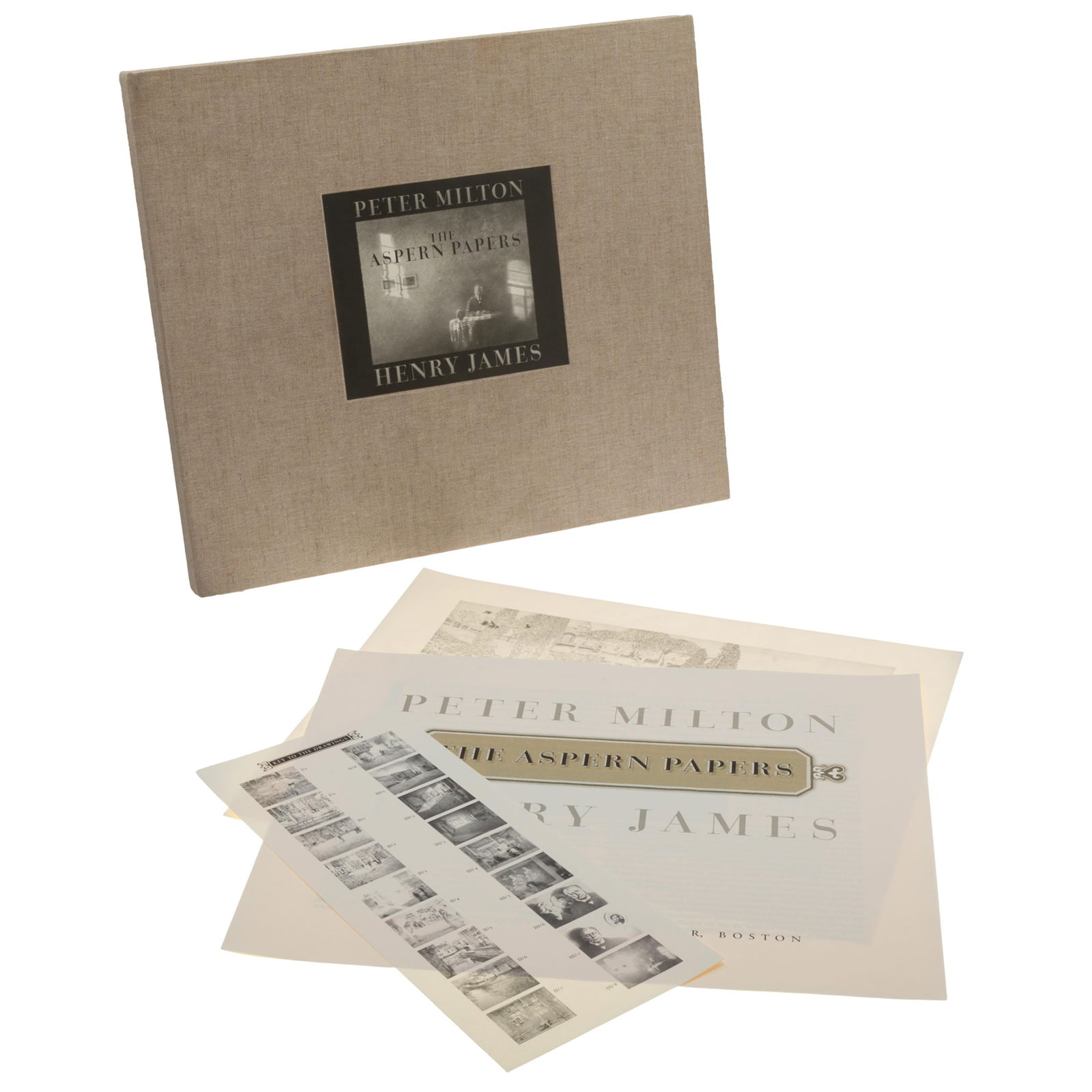 JAMES,HENRY & amp; PETER MILTON (illustrator). The Aspern Papers.: JAMES,HENRY & amp; PETER MILTON (illustrator). The Aspern Papers.David R. Godine, [1993].Oblong folio. Deluxe Edition number 94/250 copies signed by Milton on the colophon.Lacking the additional print