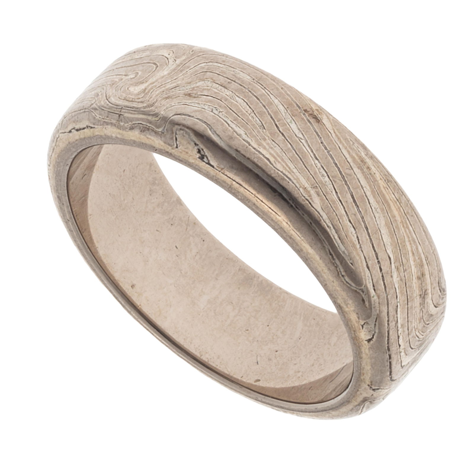 Gent's 14k, Sterling Silver Mokume Ring, George Sawyer (1 of 5)