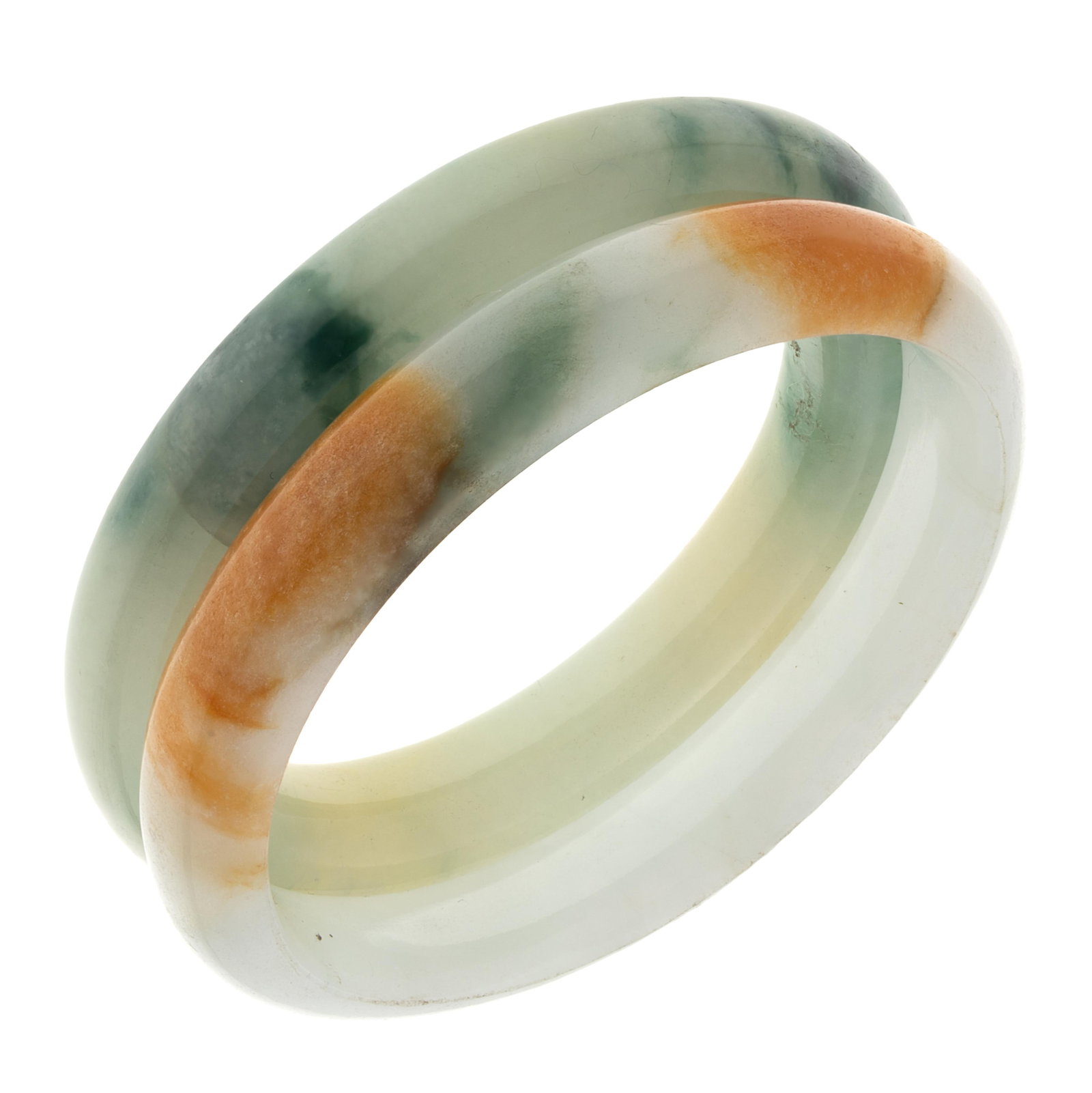 Pair of Jadeite Bangle Bracelets (1 of 4)