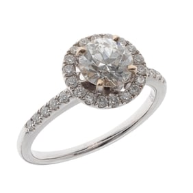 Diamond, 18k White Gold Ring