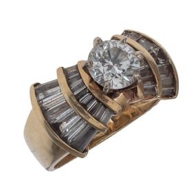 Diamond, 14k Yellow Gold Ring