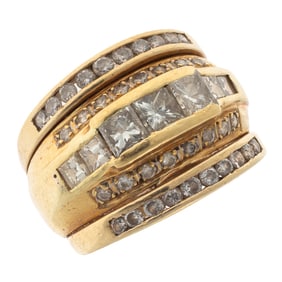 Diamond, 14k Yellow Gold Ring